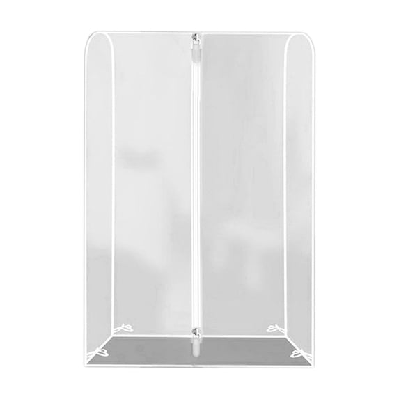 Heavy Duty Transparent Garment Rack Cover with Zipper | Dust & Water Proof Clothing Protector for Home Closet Storage, Reusable and Easy to Clean