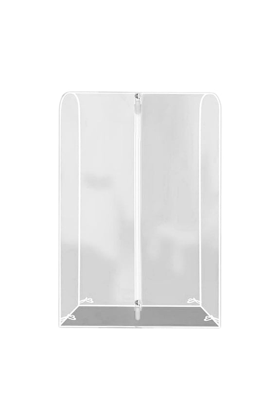 Heavy Duty Transparent Garment Rack Cover with Zipper | Dust & Water Proof Clothing Protector for Home Closet Storage, Reusable and Easy to Clean