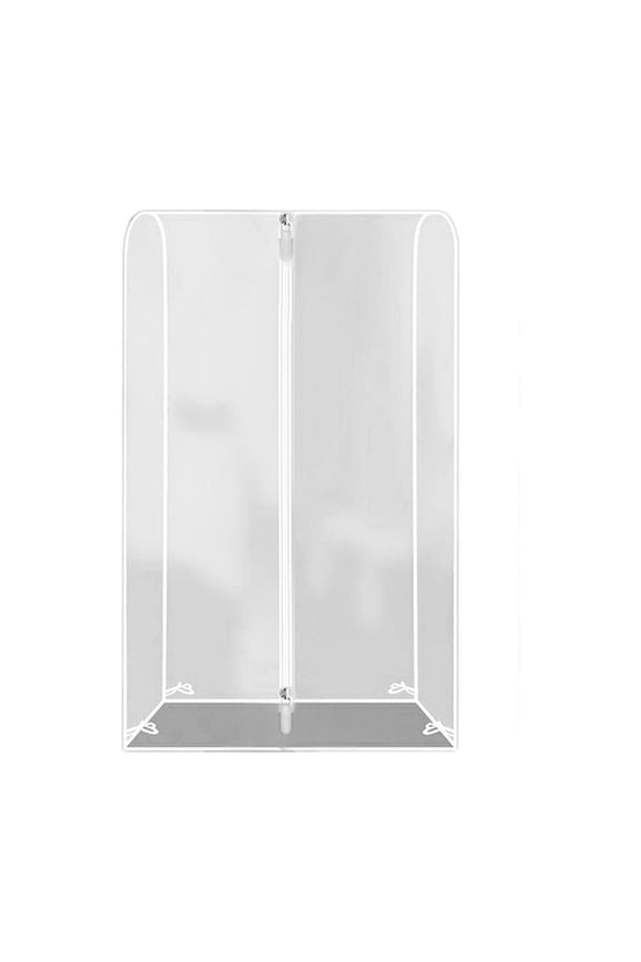 Heavy Duty Transparent Garment Rack Cover with Zipper | Dust & Water Proof Clothing Protector for Home Closet Storage, Reusable and Easy to Clean