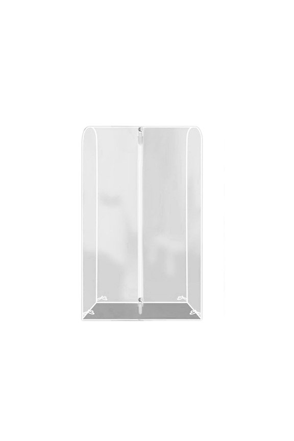 Heavy Duty Transparent Garment Rack Cover with Zipper | Dust & Water Proof Clothing Protector for Home Closet Storage, Reusable and Easy to Clean