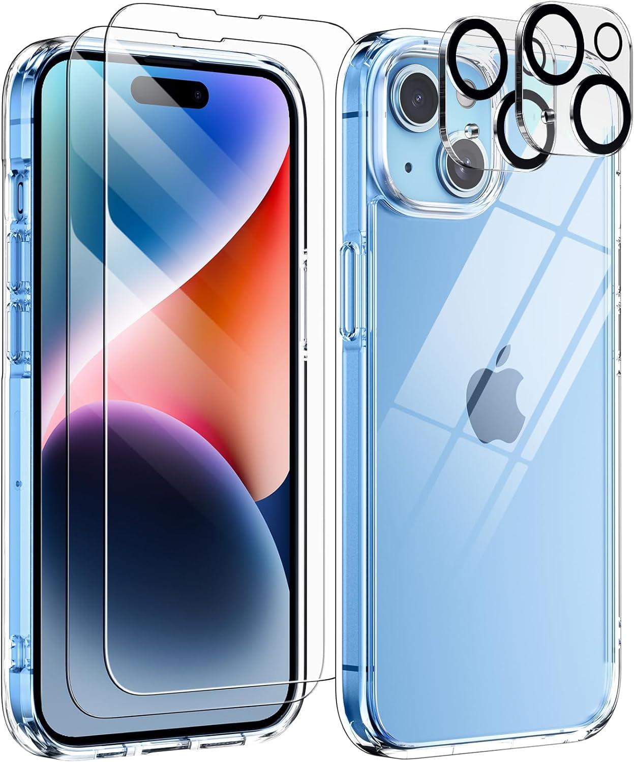 Whioltl Case For IPhone 15 Pro With [3 Pack] Tempered Glass Screen