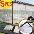 thumbnail image 1 of Heavy-Duty Transparent Tarpaulin, Waterproof PE Material, Tear-Resistant Tarp, UV and Sunproof, High Transparency, Durable Construction, Rainproof Outdoor Cover, Long-Lasting Protection, 1 of 7