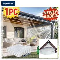 Heavy-Duty Transparent Tarpaulin – Windproof, Waterproof, Tear-Resistant – PE Material for Outdoor Use – Sunproof & Rainproof Cover|YISHFHP,2M*3M