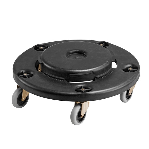 Heavy Duty Trash Can Dolly Roller Base with 4 Lockable Wheels 500lbs Capacity Fits 20 32 44 55 Gallon Round Containers Multi Functional Rolling Cart