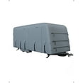 thumbnail image 1 of Heavy-Duty Travel Trailer RV Cover, Extra-Thick Waterproof & Anti-UV 6 Layers Top Panel, Reinforced Windproof Camper Cover, Fits Motorhome, Breathable (Without Connector Cover), 1 of 7