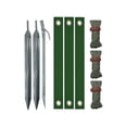 thumbnail image 1 of Heavy Duty Tree Stake Kit, Green Support Straps for Young Trees, Windproof Tree Straightening System, Rhombus Shaped Anchoring Set for Garden Yard Stability, 1 of 5