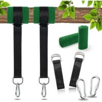 Tree Swing Hanging Straps - Heavy Duty 1.5m/5ft Hammock Webbing Holds 2200lbs Webbing