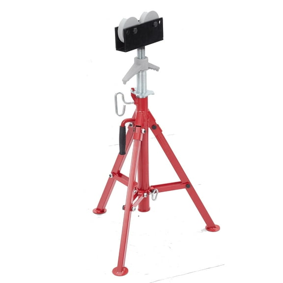 Aoile Tripod Pipe Jack Stand, Adjustable 28-52 Inch, 1/8"-12" Capacity, 2500 lbs Load, Portable Carbon Steel