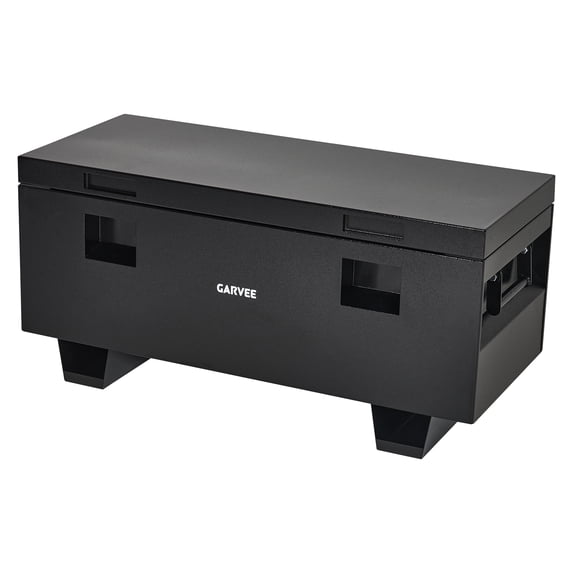 Heavy-Duty Truck Bed Tool Box — Large Lockable Storage Box — Side Handle — Weatherproof Black Storage Box for Pickup Trucks, Trailers, and RVs — Available in Multiple Sizes