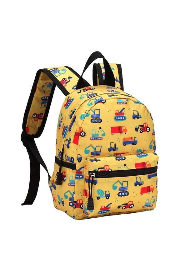 Heavy Duty Truck Excavator Crane Backpack with Chest Strap, Ongmies Cute Construction Vehicle Bookbag for Work Travel