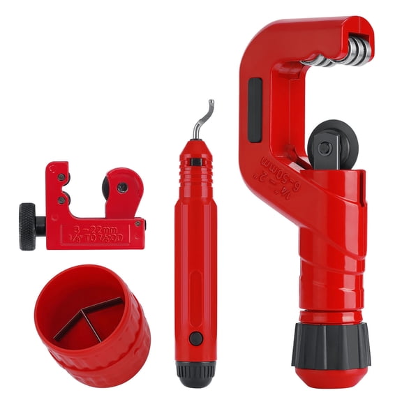 Heavy Duty Tube Cutter Set With Deburring Tool For Steel Copper PVC Pipe 6-50mm 3-22mm Alloy Steel Construction