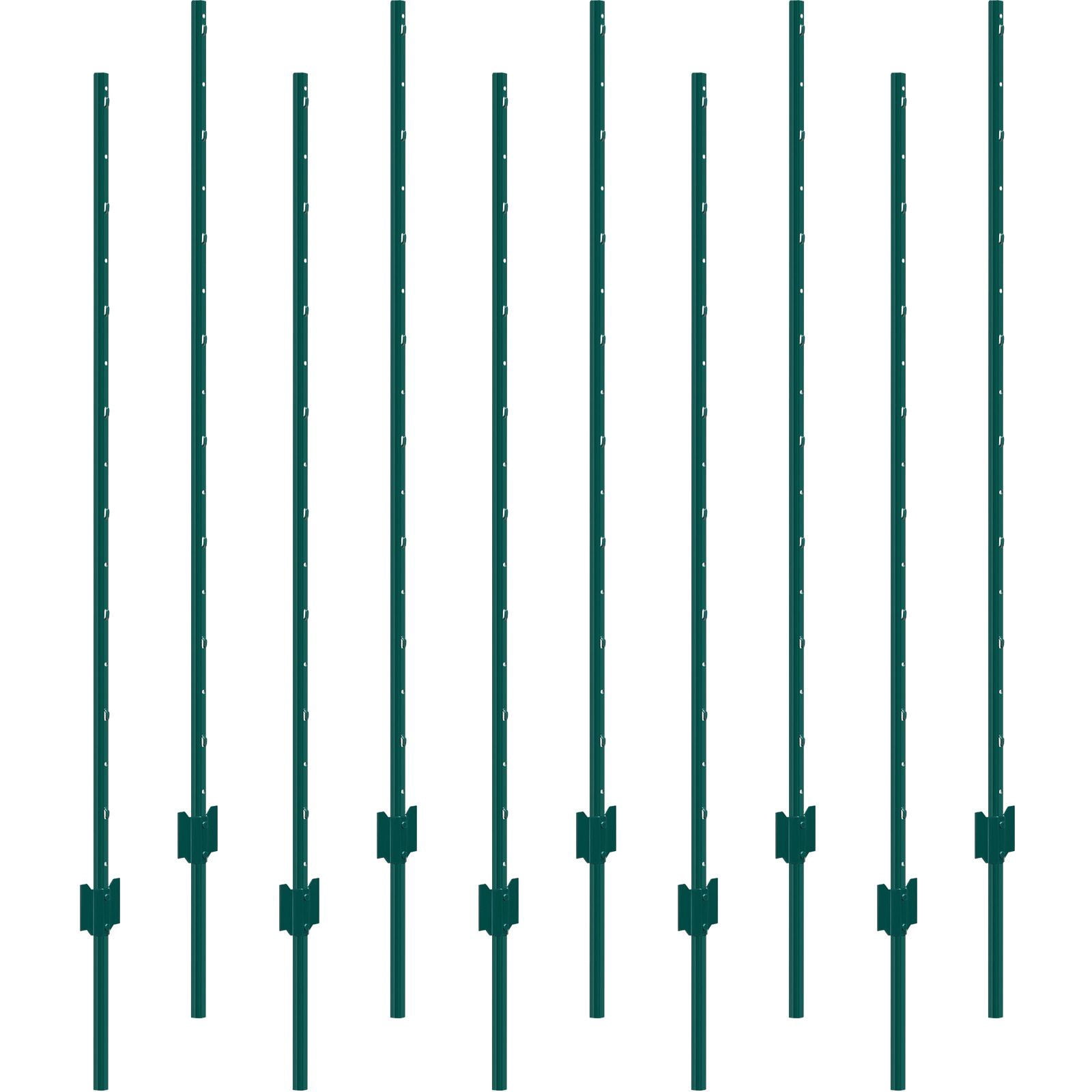 Heavy Duty U-Channel Steel Fence Posts,5ft Metal Garden Stakes for ...