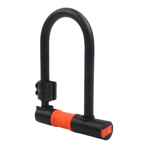 Heavy Duty U-Shaped Bicycle Lock with 120cm Cable, Thick Alloy Steel Anti-Theft Bike Lock for Mountain Road Electric Bikes, Weatherproof Silicone Cover(U-lock, lock ring, lock frame)