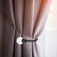 thumbnail image 1 of Heavy Duty U-Shaped Metal Curtain Holdback Hook, Decorative Wall Mounted Tieback with Faceted Finial, Rust-Resistant for Living Room and Bedroom, 1pc, by Lvgun, 1 of 9