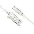 thumbnail image 1 of Heavy Duty Ultra Fast Charging 2.4A Type-C to USB Cable for Samsung Galaxy S22, S22+ Plus, S22 Ultra - 3.3 Feet - White, 1 of 7
