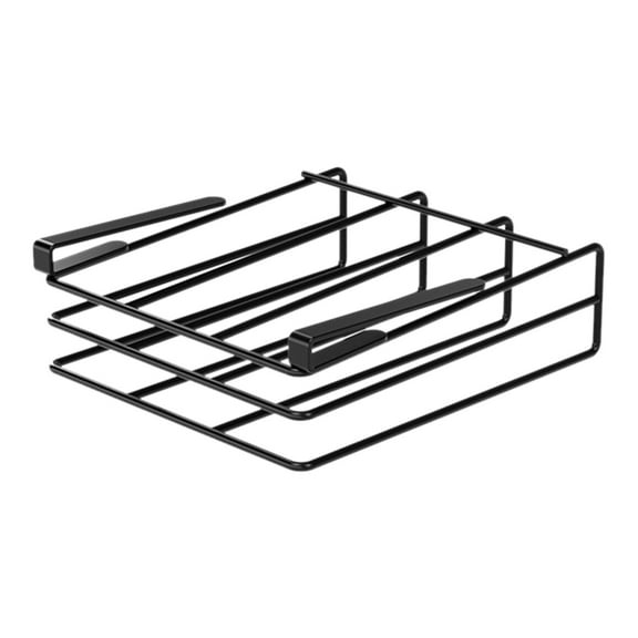 Heavy Duty Under Cabinet Cutting Board Holder - Metal Hanging Organizer for Space Saving Storage Chopping Board Rack with Hooks for Kitchen and Home