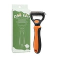 thumbnail image 1 of Removes Tangles Knots and Loose Fur Deshedding Dog Brush Undercoat Rake Pet Brush for Long Hair Dematting Comb for Dogs and Cats Grooming Tool, 1 of 8