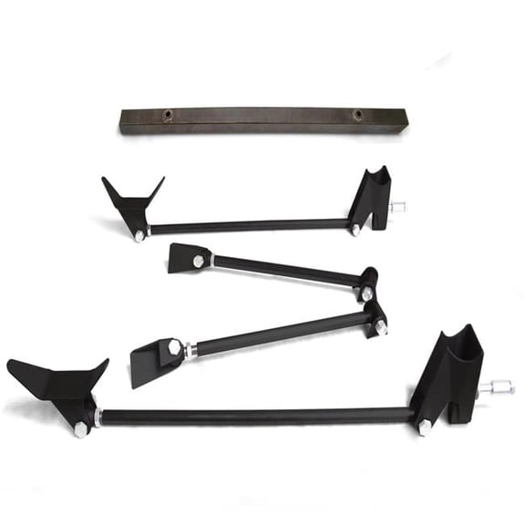 Heavy Duty Universal Triangulated Four Link Kit & Upper Shock Bar - No Shocks