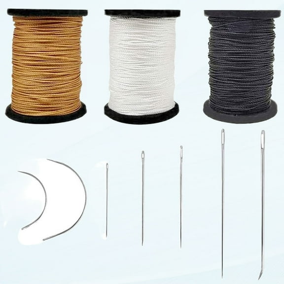 Heavy Duty Upholstery Repair Kit with Strong Threads and Hand Needles for Furniture