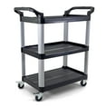 thumbnail image 1 of Heavy-Duty Utility Service Cart Rolling lightweight, Black, 33" x 37" x 16", 1 of 6