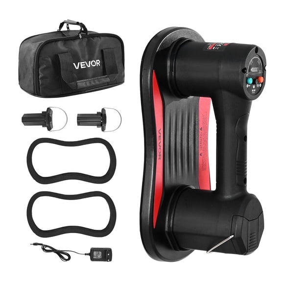 Heavy Duty Vacuum Lifter, 375 lbs Max, with Digital Display for Glass & Tile