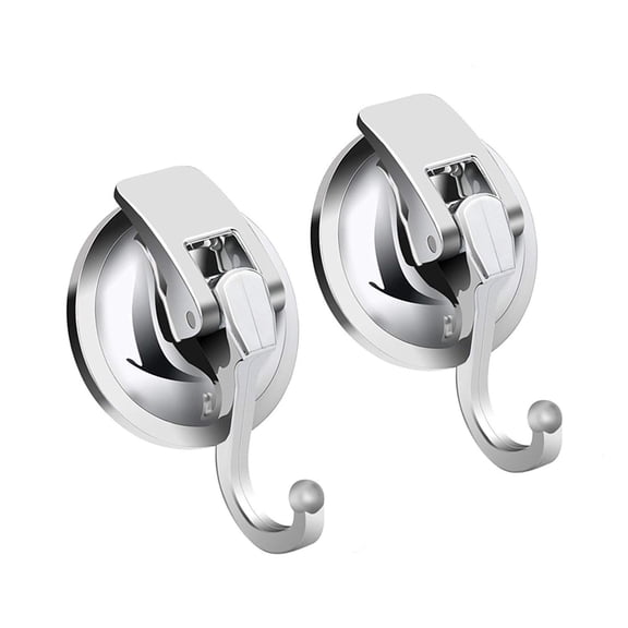 Heavy Duty Vacuum Suction Cup Hooks (2Pack), Specialized For Kitchen&Bathroom&Restroom Organization