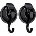 thumbnail image 1 of Heavy Duty Vacuum Suction Cup Hooks (2Pack) for Shower,Glass Window,Kitchen&Bathroom&Restroom Organization,Black., 1 of 11