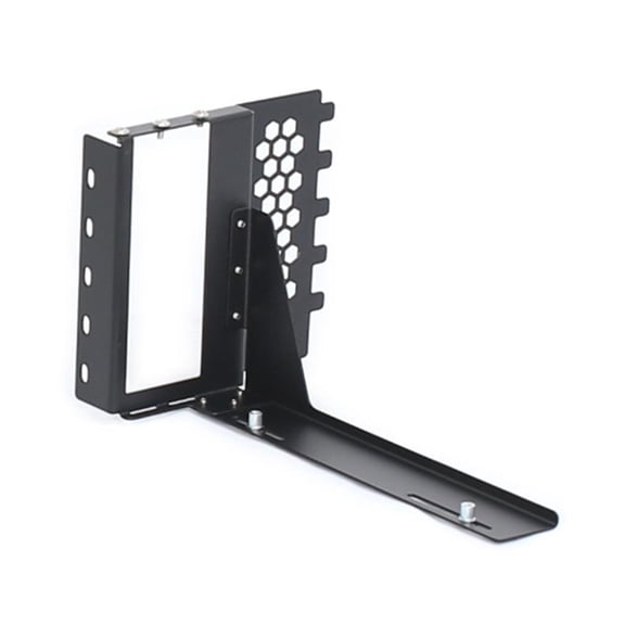 Heavy Duty Vertical Graphics Card Mount Universal Two Slot Support With Polisheds Metallics Finish