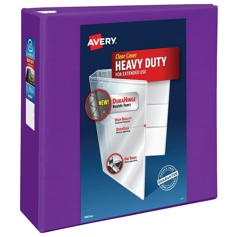Heavy-Duty View Binder with DuraHinge and One Touch EZD Rings, 3 Rings, 1.5 Heavy-Duty View Binder with DuraHinge and One Touch EZD Rings, 3 Rings, 1.5