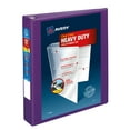 thumbnail image 1 of Heavy-Duty View Binder With Durahinge And One Touch Ezd Rings, 3 Rings, 1.5" Capacity, 11 X 8.5, Purple | Bundle of 5 Each, 1 of 7