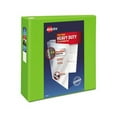 thumbnail image 1 of Heavy-Duty View Binder with DuraHinge and Locking One Touch EZD Rings 3 Rings, 4" Capacity, 11 x 8.5, Chartreuse, 1 of 7