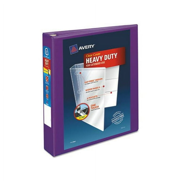Heavy-Duty View Binder with DuraHinge and One Touch EZD Rings, 3 Rings, 1.5 Heavy-Duty View Binder with DuraHinge and One Touch EZD Rings, 3 Rings, 1.5