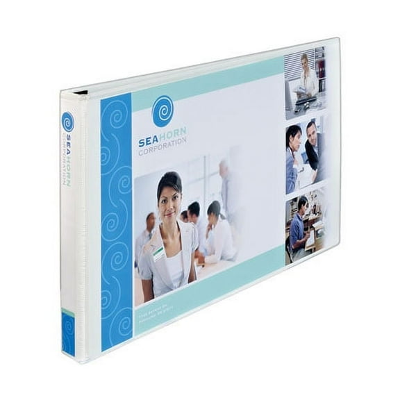 Heavy-Duty View Binders, 3 Rings, 1" Capacity, 11 X 17, White | Bundle of 10 Each
