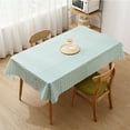 thumbnail image 1 of Heavy Duty Vinyl Table Cloth Plastic Tablecloths for Kitchen Dining Tables Wipeable Waterproof Tablecloth for Rectangle Table 35x54 Inch(Blue), 1 of 9