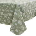 thumbnail image 1 of Heavy Duty Vinyl Tablecloth with Flannel Backing Waterproof Oil-Proof PVC Table Cloth Stain-Resistant Wipeable Rectangle or Square Table Cover (Leaves, 52X52 Inch), 1 of 6