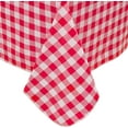 thumbnail image 1 of Heavy Duty Vinyl Tablecloth with Flannel Backing Waterproof Oil-Proof Plastic Table Cloth Stain-Resistant Wipeable Rectangle or Square Table Cover for Indoor and Outdoor (Red Checkered, 54x54 Inch), 1 of 10