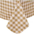 thumbnail image 1 of Heavy Duty Vinyl Tablecloth with Flannel Backing Waterproof Oil-Proof Plastic Table Cloth Stain-Resistant Wipeable Rectangle or Square Table Cover for Indoor and Outdoor (Red Checkered, 54x54 Inch), 1 of 10