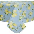 thumbnail image 1 of Heavy Duty Vinyl Tablecloth with Flannel Backing Waterproof Oil-Proof Plastic Table Cloth Stain-Resistant Wipeable Rectangle or Square Table Cover for Indoor and Outdoor (Lemon, ), 1 of 6