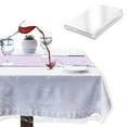 thumbnail image 1 of Heavy Duty Vinyl Tablecloth Protector Plastic Clear Oblong Table Cover 60X120, 1 of 4