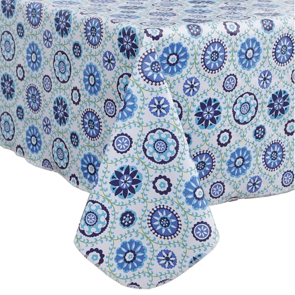Heavy‑Duty Vinyl Tablecloth with Flannel‑Backing, Waterproof Oil‑Proof Stain‑Resistant Wipeable Table Cover , Indoor & Outdoor Use