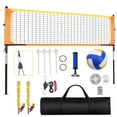 thumbnail image 1 of Crtynell Heavy Duty Volleyball Net Outdoor with Anti-Sag System, Adjustable Aluminum Poles, Professional Volleyball Nets Set for Backyard and Beach, Volleyball and Carrying Bag, 1 of 9