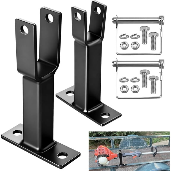 Heavy Duty W/Hardware Racks Holder Carrier for Weeder/Extended Trimmer or Straight Shaft Weed-Eater, Lockable Racks, Trailer Trimmer Rack, W-eed Eater R ack - Securely/Transport Trimm-ers