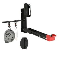 Heavy Duty Wall Mount Bike Rack - Foldable Rotation Design, Space-Saving Garage Storage w/ Gear Hooks for Helmets & Accessories