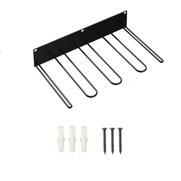 Heavy Duty Wall Mount Metal Tall Boot Drying Storage Rack, Multi-Position Vertical Boot Hanger Organizer, Rustproof Shoe Holder For Closet Entryway Front Porch Backyard Outdoor Shoe Arrangement