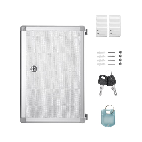 Heavy Duty Wall-Mounted Metal Box with Dual-Sided Design Includes Installation Hardware for Apartments Parking Garage