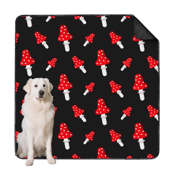 Heavy-Duty Washable Dog Pee Pads, Ideal for Puppy Training, Elderly Pets, and Indoor Potty Areas (Plant patterns, 72"x72")