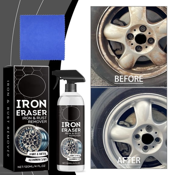 Heavy-Duty Water-Based Rust Remover Spray Gel, Rust Dissolver Trigger Spray,Acid-Free Non-Corrosive Rust Dissolver for Metal Car Bike Grill Cleaning