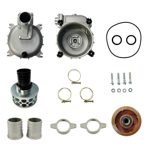 Heavy Duty Water Pump Body Replaces Predator 3 in. 301cc 56718 Gas Engine Full-Trash Pump 23000 GPH Replaces Honda 3" Inch 270cc Construction Full Trash Pump WT30XK4A with NPT Inlet Outlet Threads