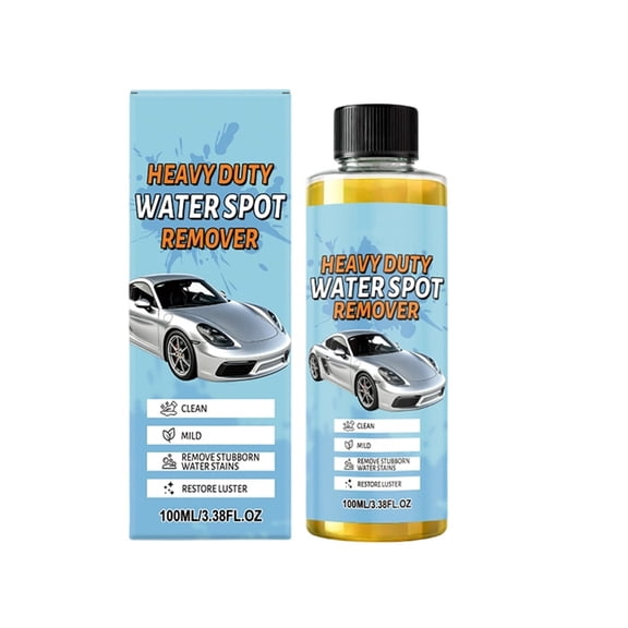 Heavy Duty Water Spot Stain Remover For Car Paint Auto Detailing Glass Metal Cleaner Polish Restores Shine 100ml