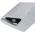 thumbnail image 1 of Heavy Duty Waterproof Clear Tarp with Reinforced Corners Bundled with Carabiner Flashlight (8X8), 1 of 1